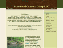 Tablet Screenshot of pinewoodcanoecamp.com